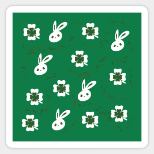 Clover & Bunny Pattern Sticker